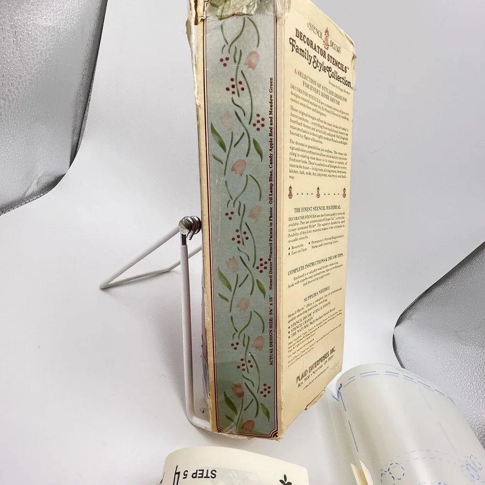1984 Stencil‎ Decor HOMESPUN TULIPS Reusable Decorative 3 layers #26342 Pre-cut